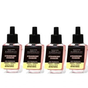 Bath and Body Works Strawberry Daiquiri Wallflowers Fragrance Refill Bulbs x 4